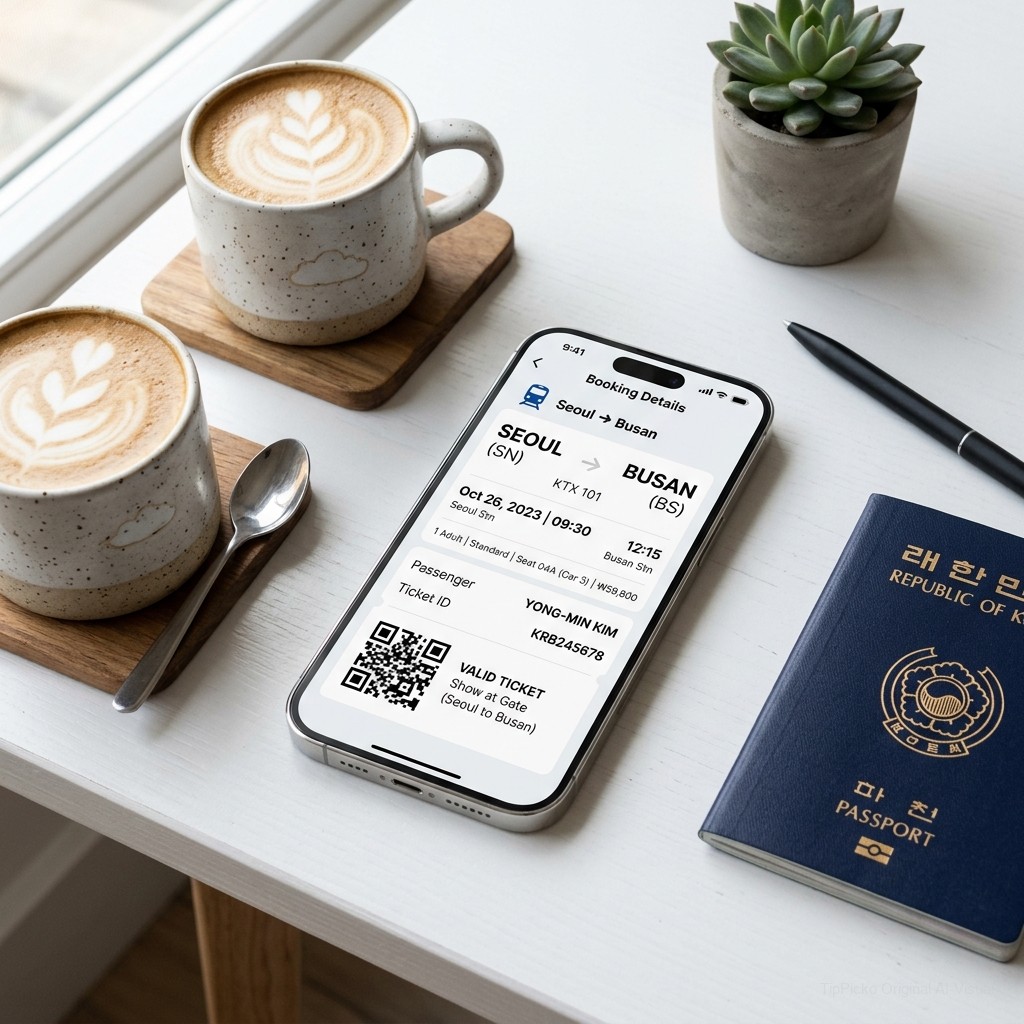 Korail Ticket Booking App Interface