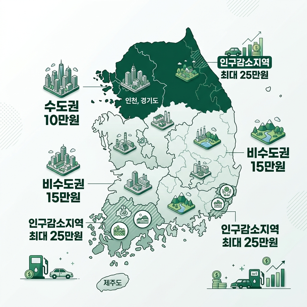 2026 고유가 피해지원금 2차 지급 지역별 차등 금액 지도 가이드