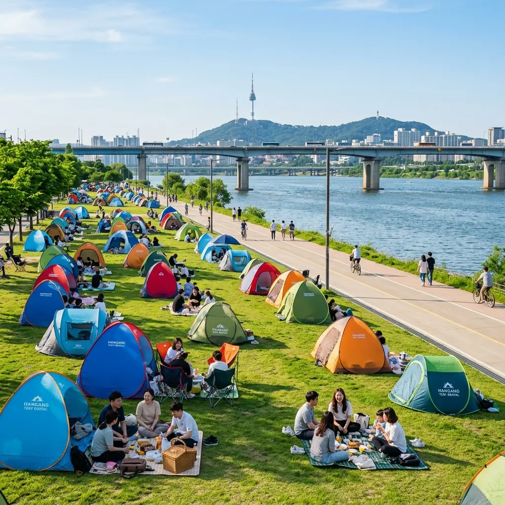 Picnic Tents at Han River Park