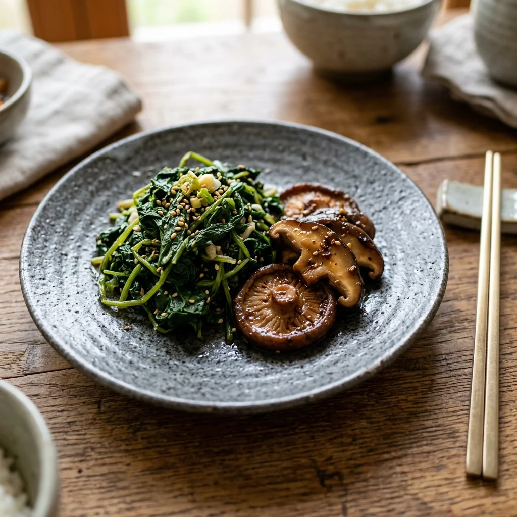 Korean Seasoned Greens Namul